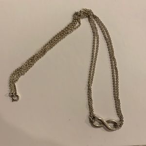 Authentic Tiffany and Co Infinity Pendant Necklace